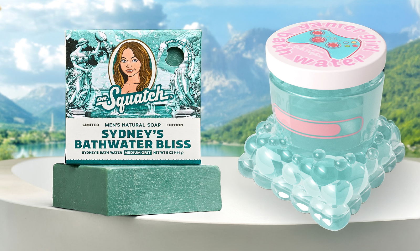 Savon Sydney Sweeney et Eau de bain Belle Delphine